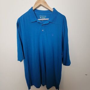 Coolibar UPF 50+ Athletic Golf Polo Short Sleeve Shirt Blue Short Sleeve XL